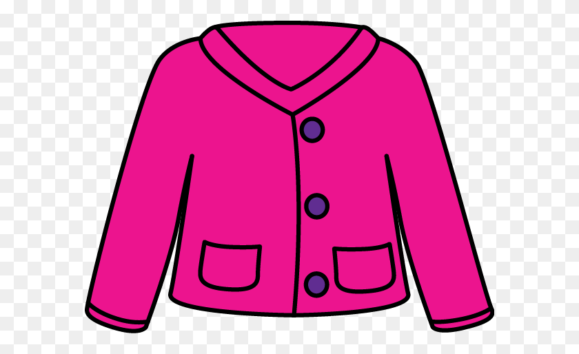 594x454 Jacket Clipart Pink Coat - Jacket Clipart