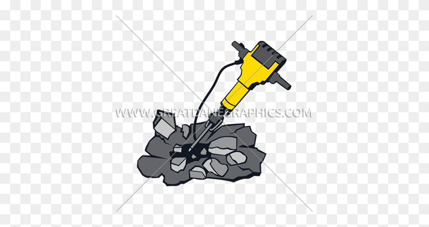 385x385 Jackhammer Production Ready Artwork For T Shirt Printing - Snow Blower Clipart
