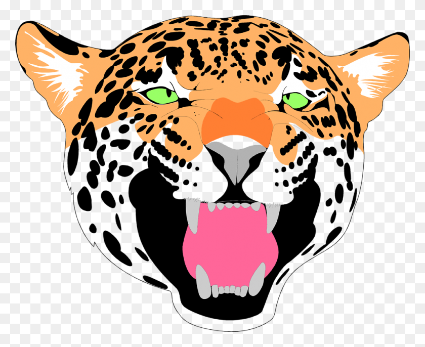 958x770 Jaguar Clip Art - Panther Mascot Clipart