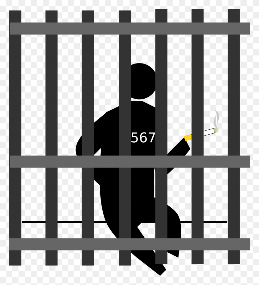2163x2400 Jailbird Is Free - Jail Clipart