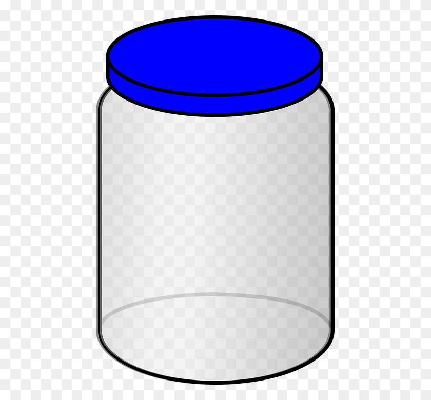 465x720 Jam Clipart Jar Lid - Canning Clipart