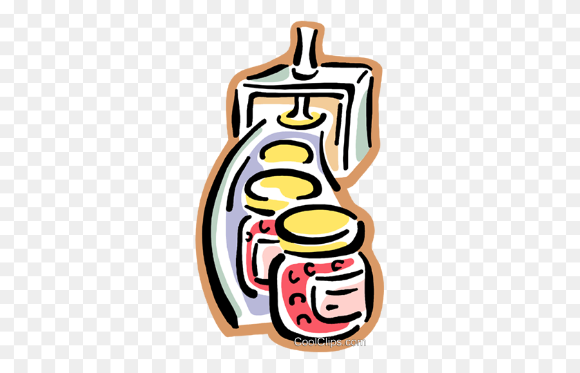 273x480 Jam Factory Royalty Free Vector Clip Art Illustration - Canning Clipart