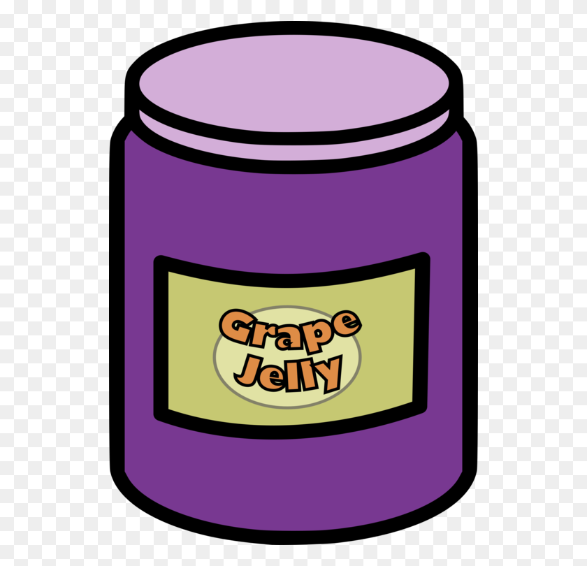 528x750 Jam Peanut Butter Jar Grape - Peanut Butter And Jelly Clipart