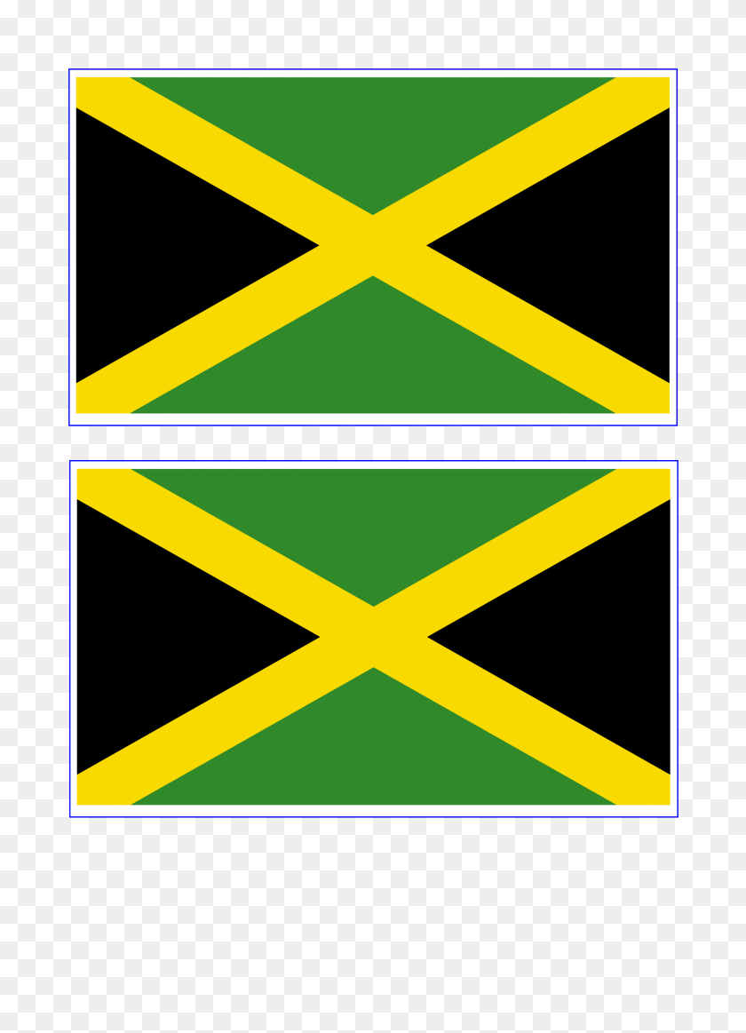 2480x3508 Bandera De Jamaica - Bandera De Jamaica Png