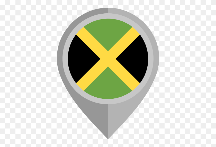 512x512 Jamaica, Icono De La Bandera - Bandera De Jamaica Png