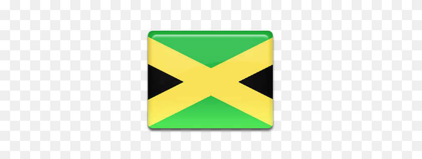 256x256 Icono De La Bandera De Jamaica Conjunto De Iconos De La Bandera Diseño De Icono Personalizado - Bandera De Jamaica Png