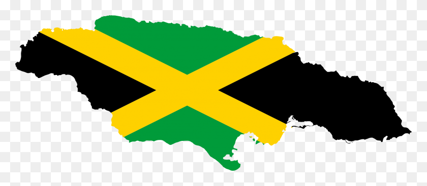 2322x916 Jamaica Map Flag Icons Png - Jamaica Flag PNG
