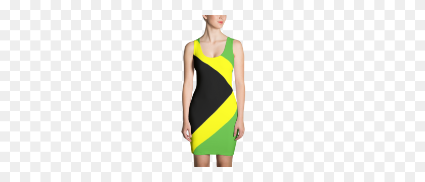 300x300 Jamaican Flag Dress Mass Monster Apparel - Jamaican Flag PNG