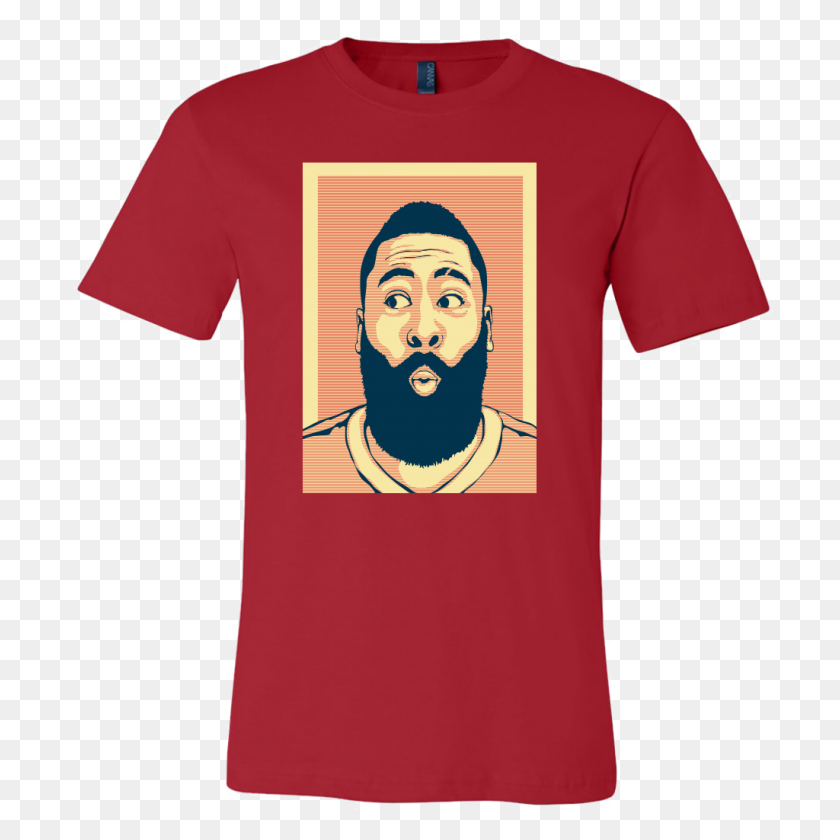 1024x1024 James Harden Face T Shirt Tee Wise - James Harden PNG