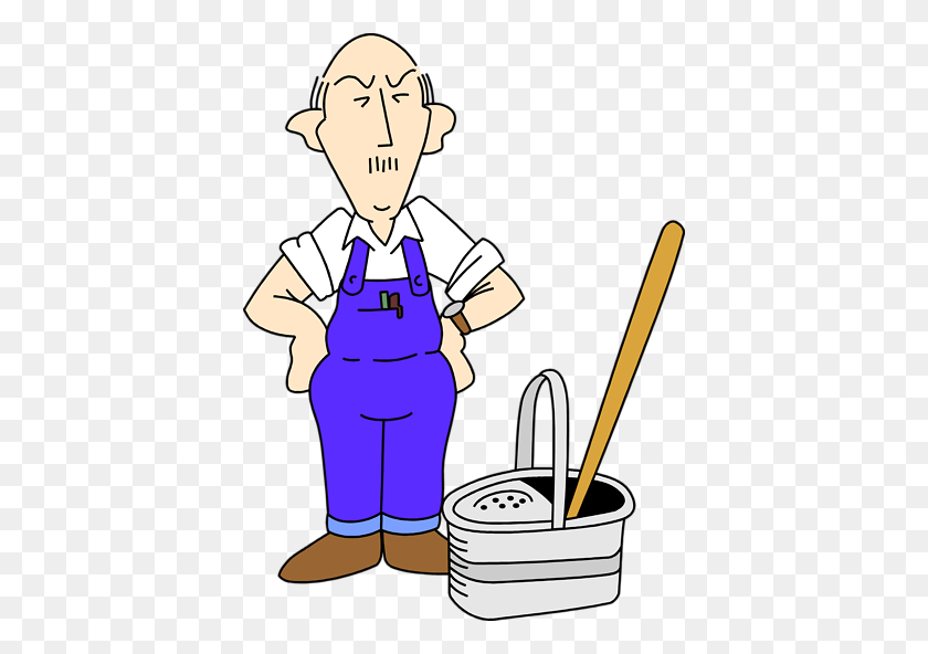Janitor Clip Art Sweeping The Floor Clipart Stunning Free