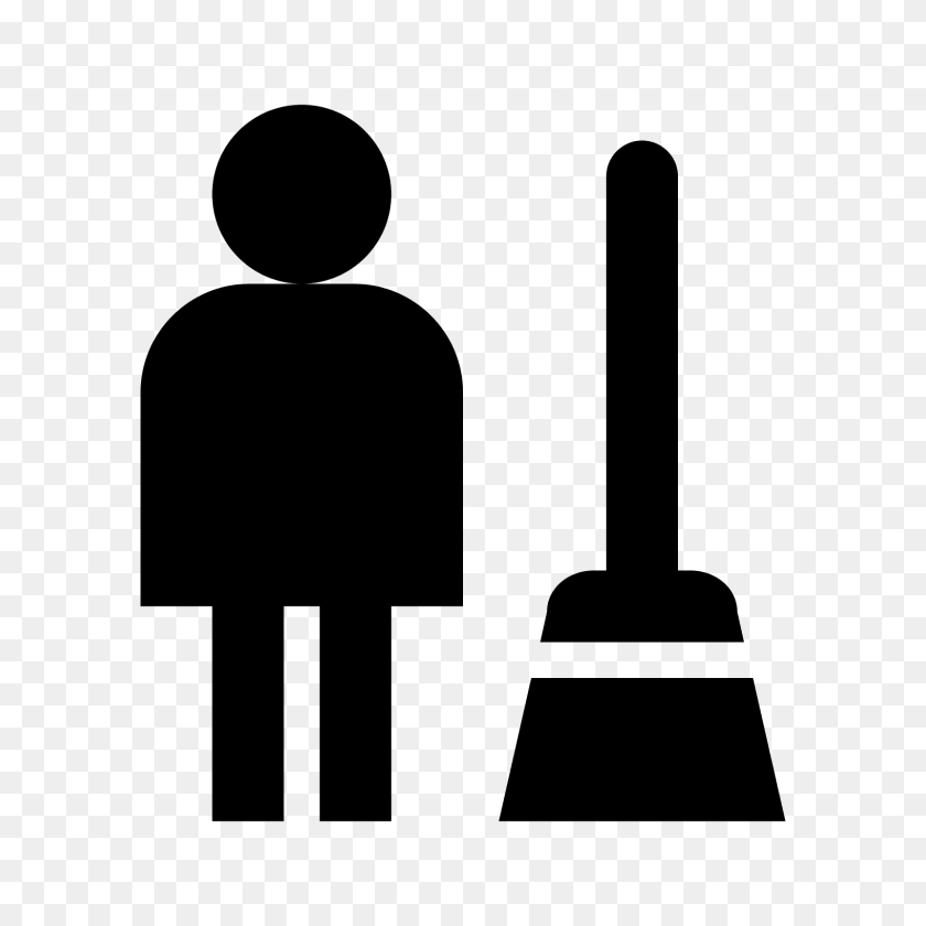 1600x1600 Janitor Png Black And White Transparent Janitor Black And White - Janitor Clipart Black And White