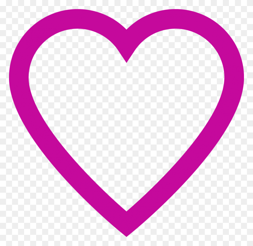 800x777 January - Pink Heart PNG