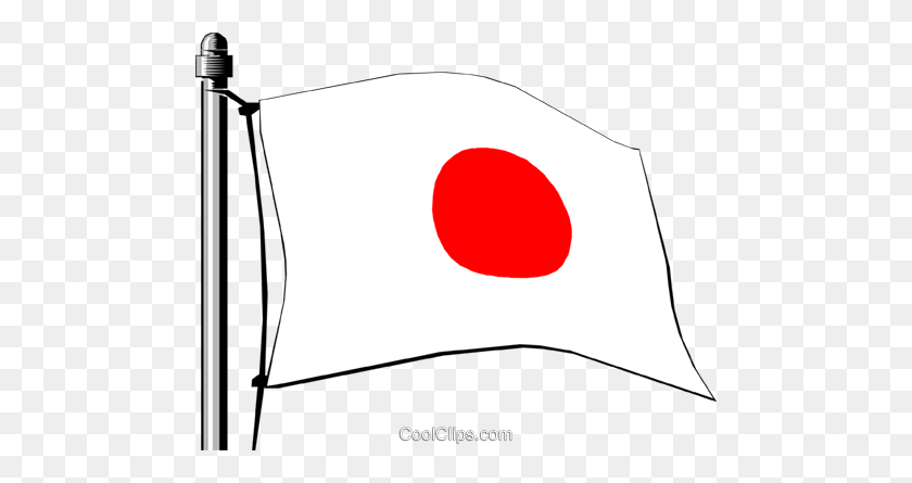 480x385 La Bandera De Japón Libre De Regalías Vector Clipart Ilustración - La Bandera De Japón Clipart