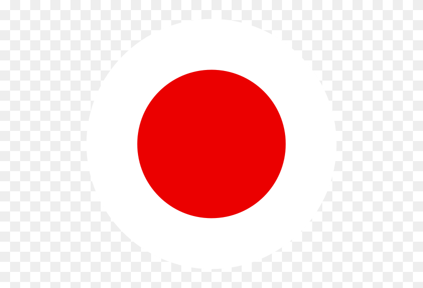 512x512 Japan, Flat, National Flag Icon With Png And Vector Format - Japan Flag PNG