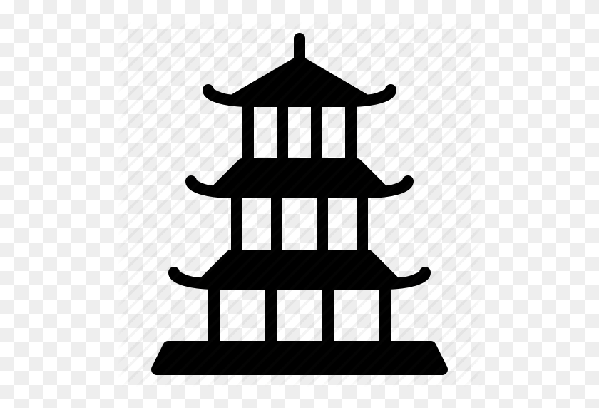 512x512 Japan, Japanese, Pagoda, Religion, Shinto, Shrine, Temple Icon - Shrine Clipart