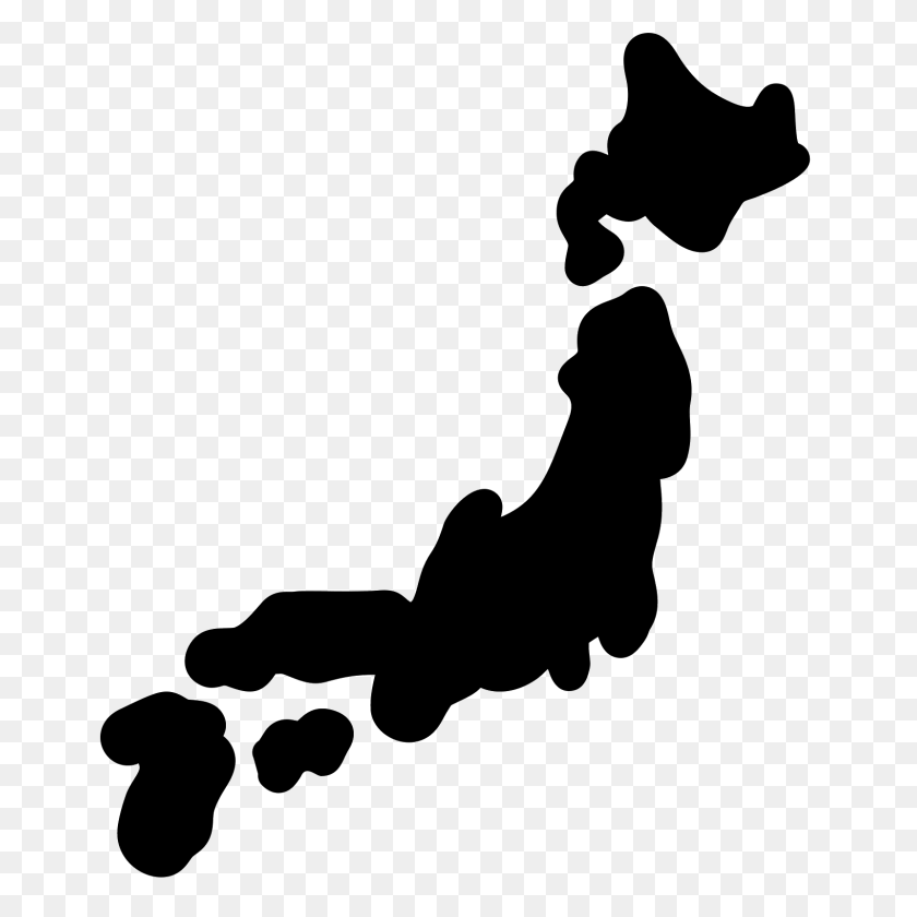 1600x1600 Japón Mapa Lleno De Icono - Icono De Mapa Png