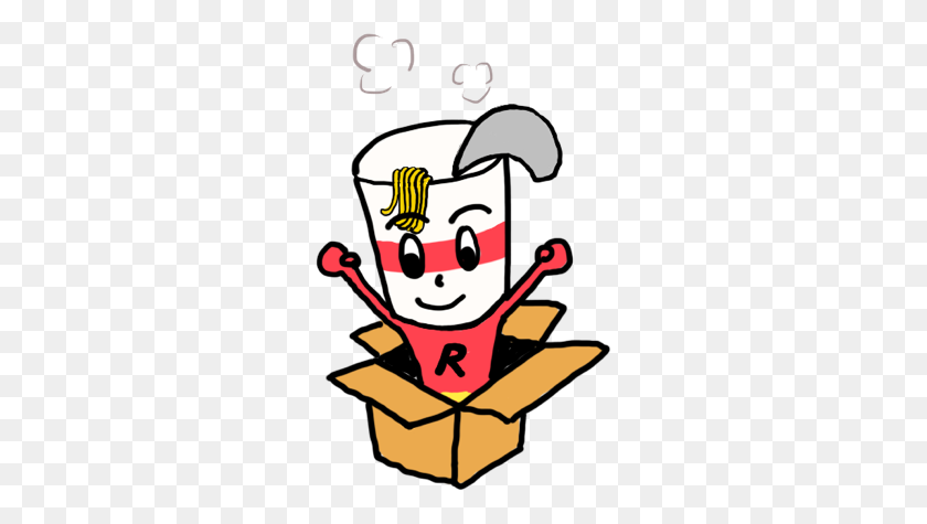 268x415 Коробка Японского Рамэн - Go Noodle Clipart