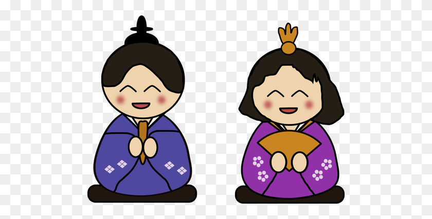 500x367 Japanese Characters - Kimono Clipart