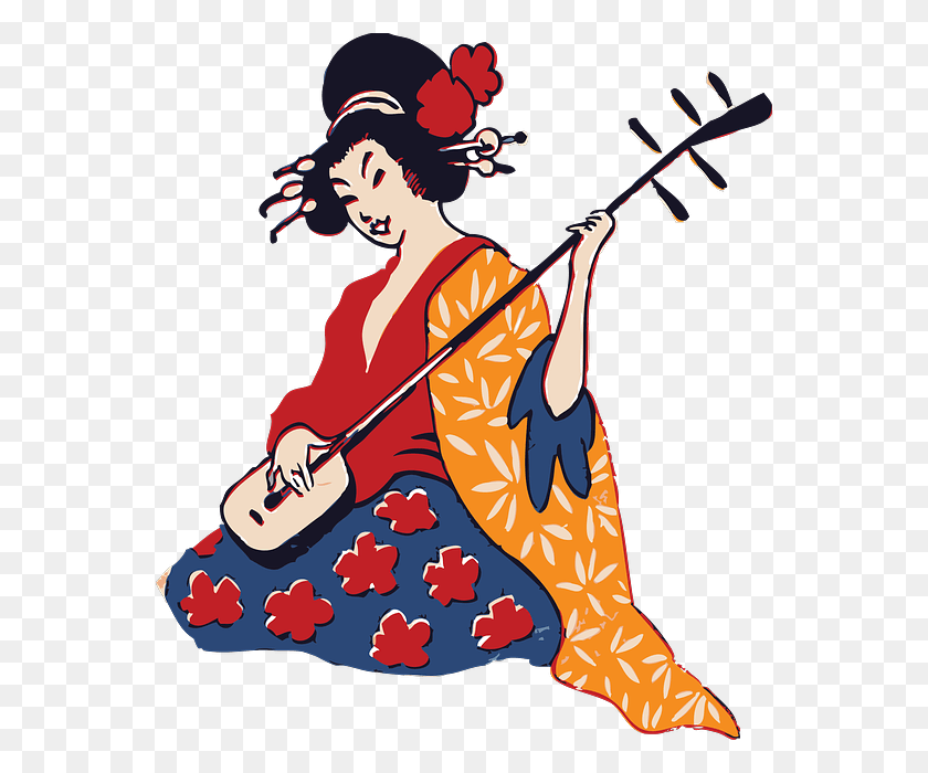 558x640 Japanese Cliparts - Chinese Girl Clipart