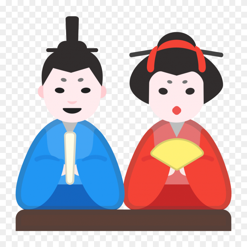 1024x1024 Значок Японские Куклы Ното Emoji Набор Иконок Действия Google - Япония Png