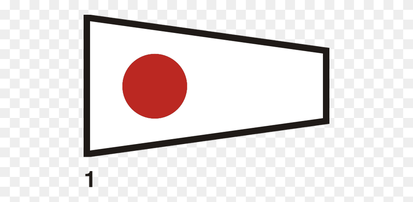 500x351 Dibujo De La Bandera Japonesa - Clipart De La Bandera De Japón