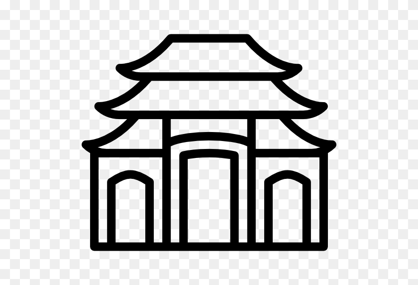 512x512 Japanese, Japan, Shinto, Monuments, Shrine Icon - Japanese Temple Clipart