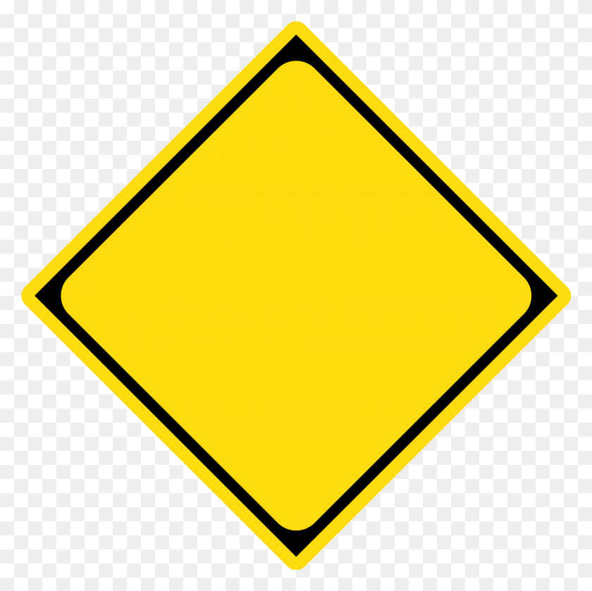 2000x2000 Japanese Road Warning Sign Template - Template PNG