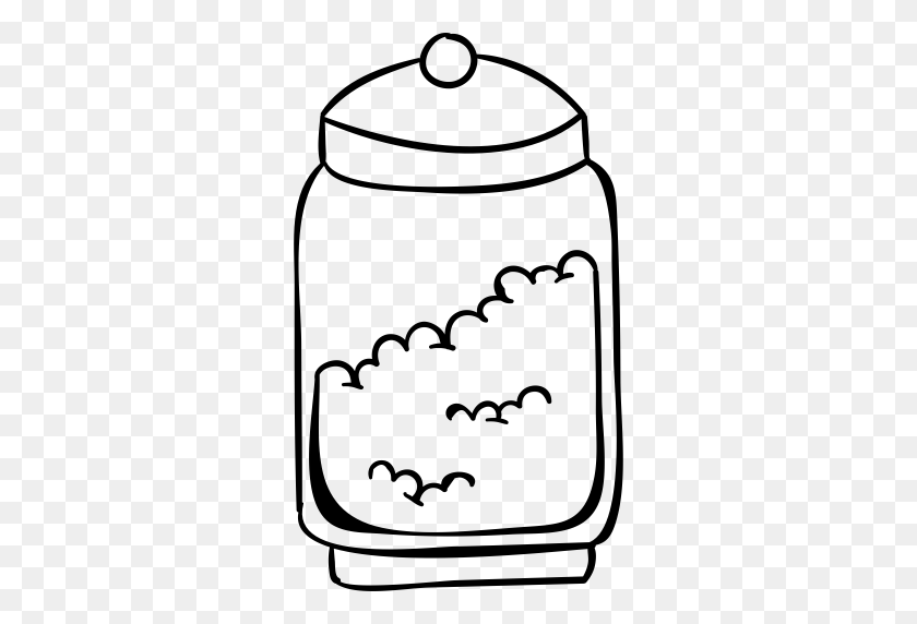 512x512 Jar Full Of Food, Jar, Milk Icon With Png And Vector Format - Cookie Jar PNG