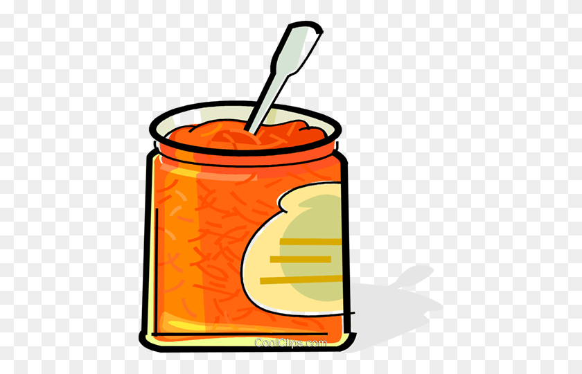 440x480 Jar Of Marmalade Royalty Free Vector Clip Art Illustration - Jar Clipart