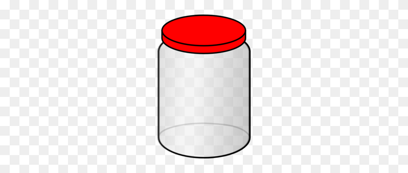 192x297 Tarro Con Tapa Roja Clipart - Candy Jar Clipart