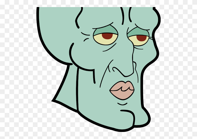 530x531 Jared Gilliland - Handsome Squidward PNG
