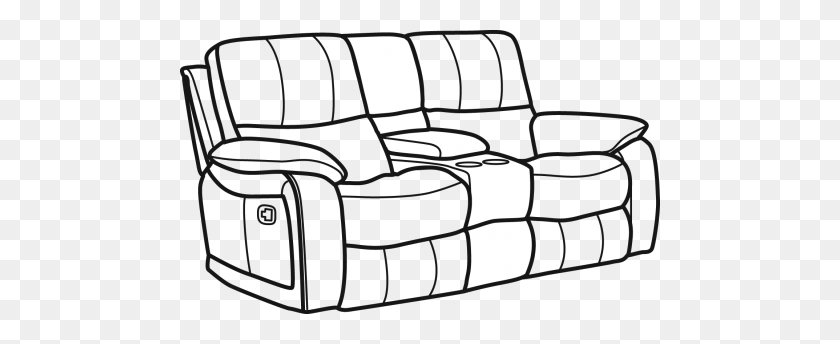 480x284 Jasper - Couch Clipart Black And White