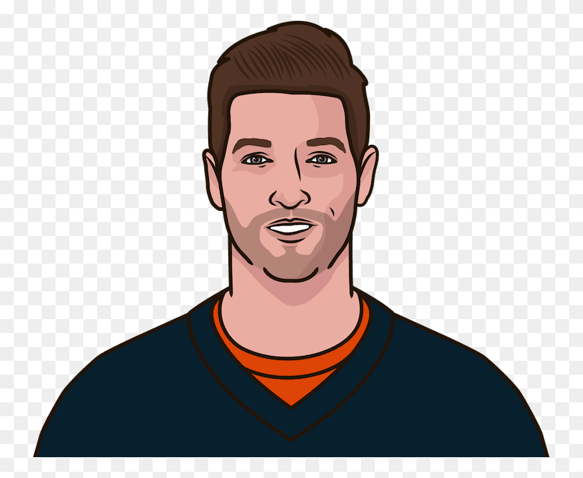 750x629 Jay Cutler Game Log Statmuse - Chicago Bears PNG