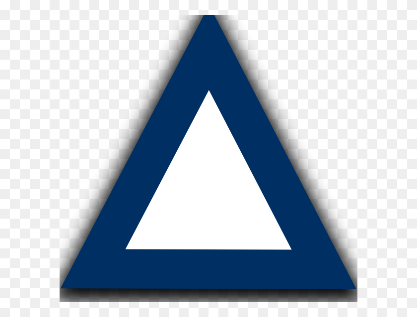 600x578 Jazzynico Control De Tráfico Aéreo Waypoint Triángulo De Señal - Triángulo Azul Png