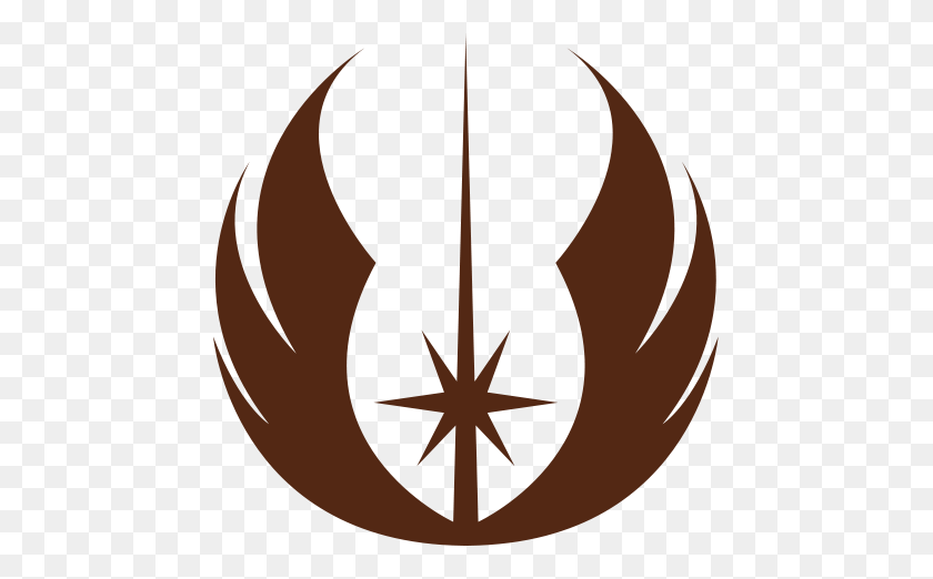 455x462 Jedi Force Symbol - Jedi Clipart