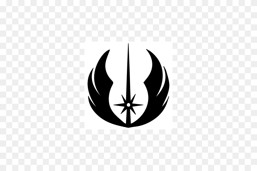 500x500 Jedi Logo Etiqueta Engomada De La Calcomanía De Vinilo - Jedi Logo Png