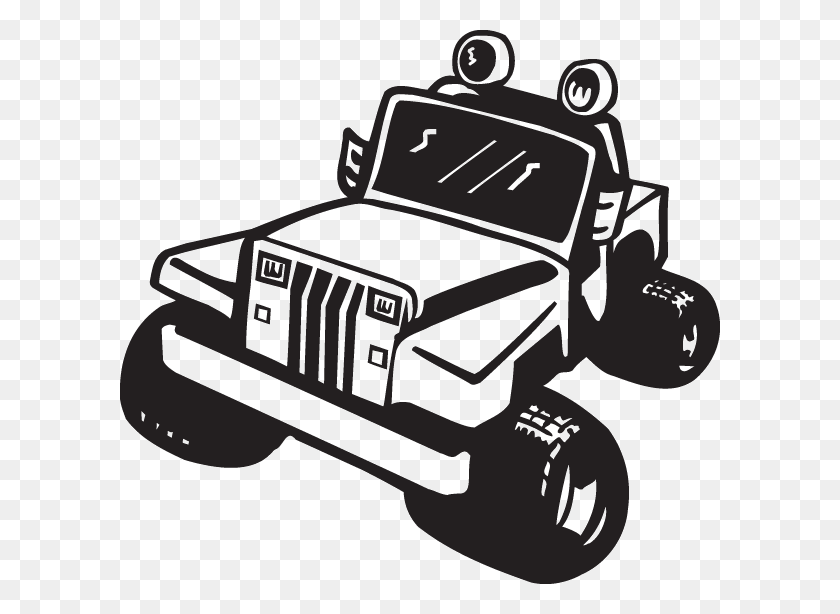 600x554 Jeep Sticker - Dune Buggy Clipart