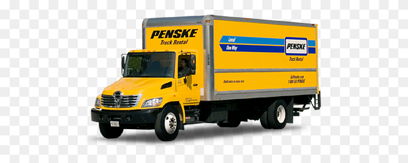 487x277 Jeff's Penske Truck Rentals Alquiler De Camiones Penske Covina Ca - Camión De Mudanza Png