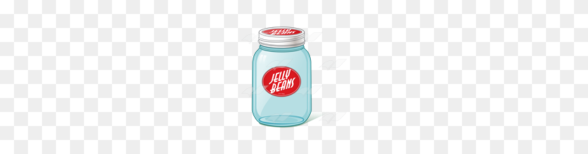 160x160 Jelly Bean Jar Clipart Collection - Empty Jar Clipart