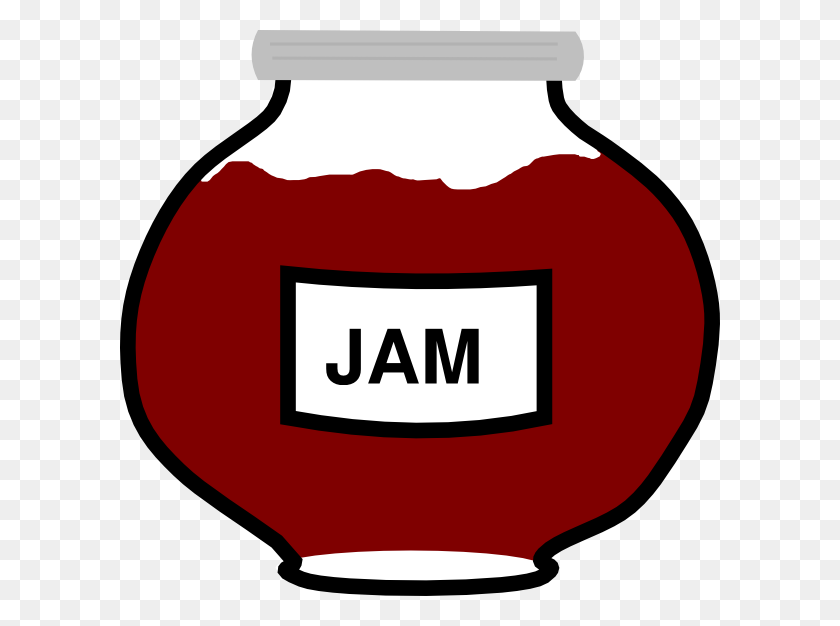 600x566 Jelly Clipart Jelly Jar - Peanut Butter And Jelly Clipart