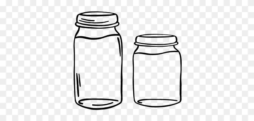415x340 Jelly Clipart Jelly Jar - Salt Clipart Black And White