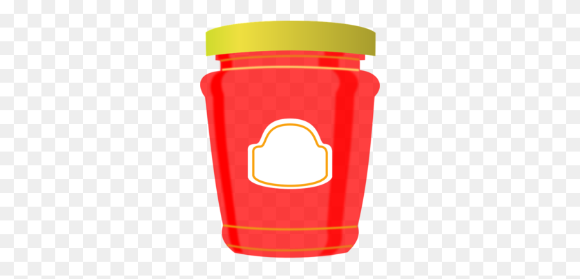 260x345 Клипарт Jelly Jar - Клубничный Джем Клипарт