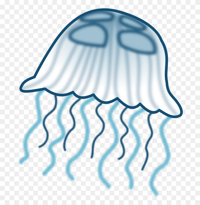 696x800 Jellyfish Clip Art - Clipart Stingray