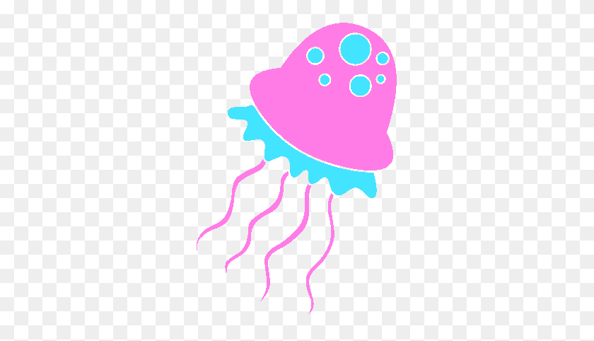 288x422 Jellyfish Clipart Seahorse - Jellyfish Clipart