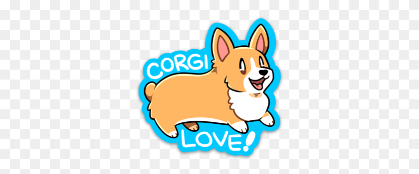 298x290 Jenjen Commissions Open On Twitter Corgi Stickers Are Now - Corgi PNG