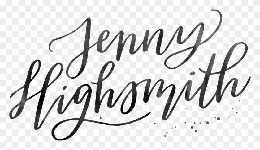 1000x548 Jenny Highsmith - Caligrafía Png