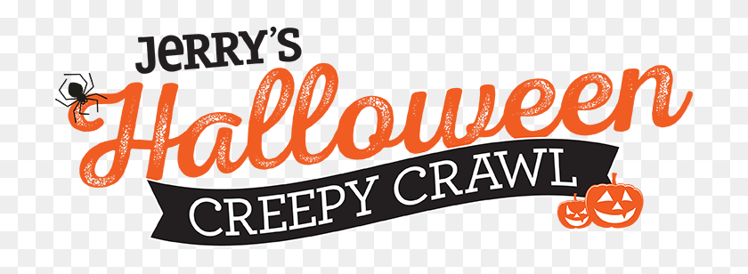 716x248 Jerry's Foods Halloween Creepy Crawl - Halloween Banner PNG
