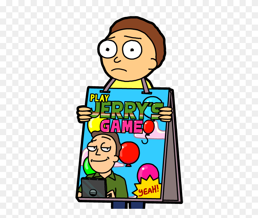 364x650 Jerry's Game Morty - Rick Y Morty Png Transparente