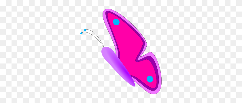282x297 Jesseakc Butterfly Clip Art Free Vector - Butterfly Clipart Transparent