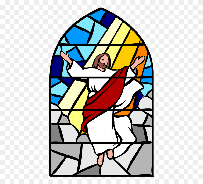 438x700 Jesus Christ Ascends Into Heaven - Jesus Ascension Clipart